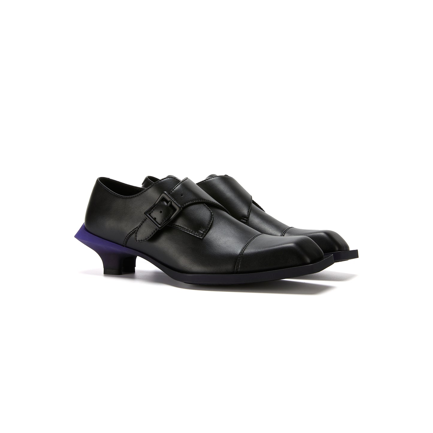 Heel Derbies (Purple Black Monkstrap)