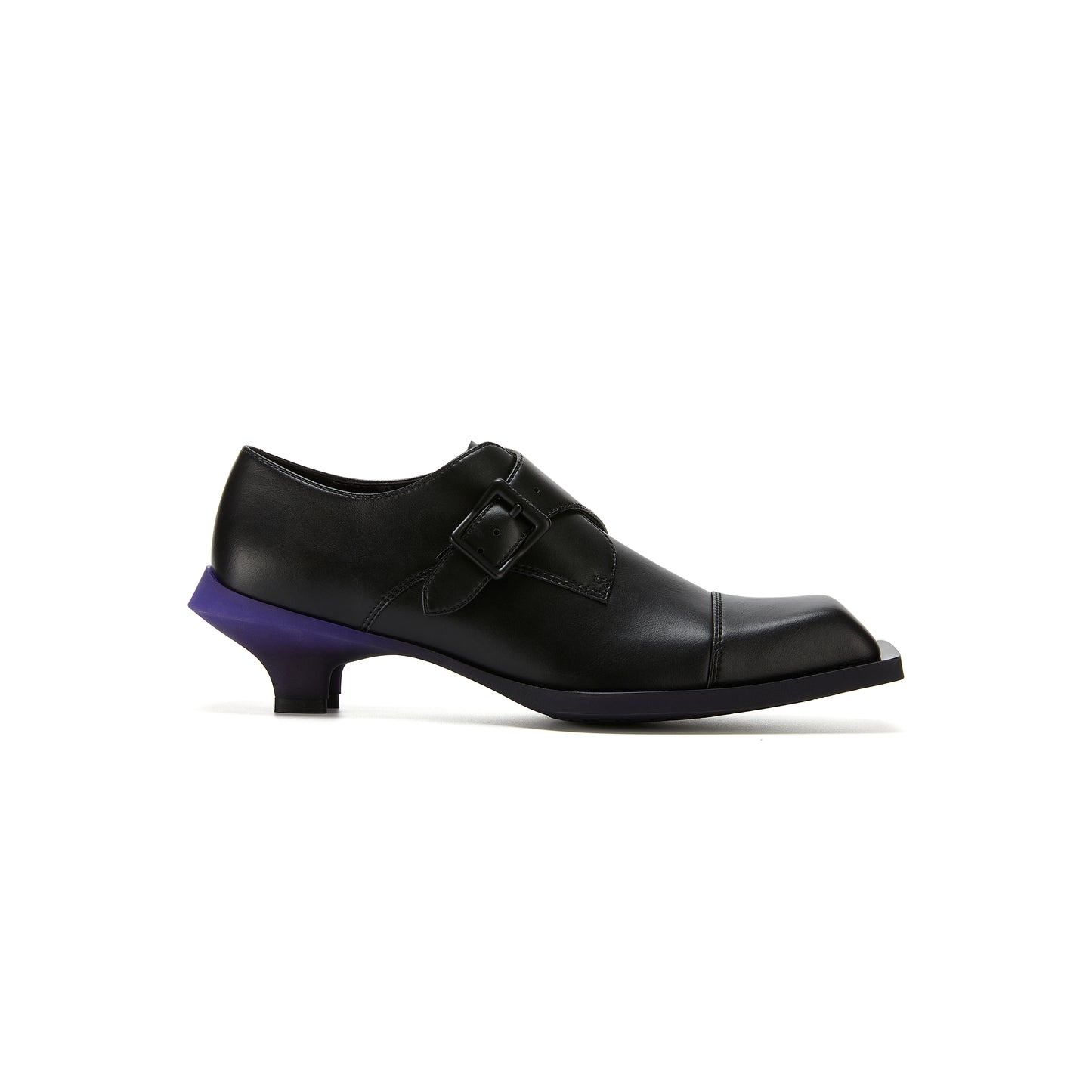 Heel Derbies (Purple Black Monkstrap)