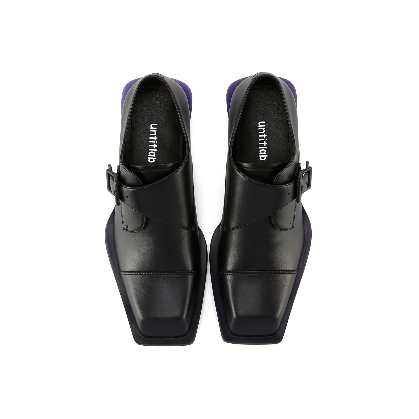 Heel Derbies (Purple Black Monkstrap)