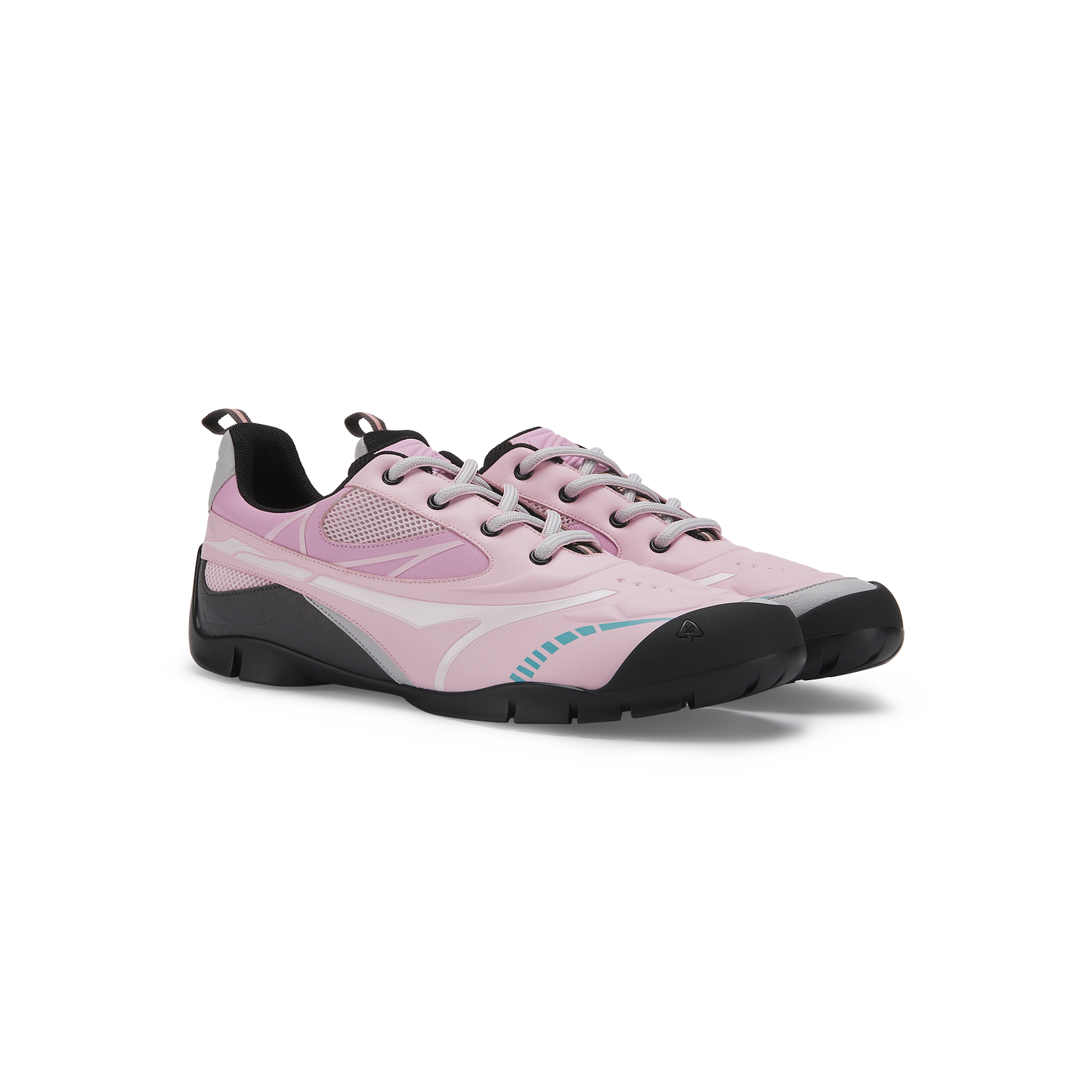 Swift Trek Lace Ups Trainers (Sea Pink)