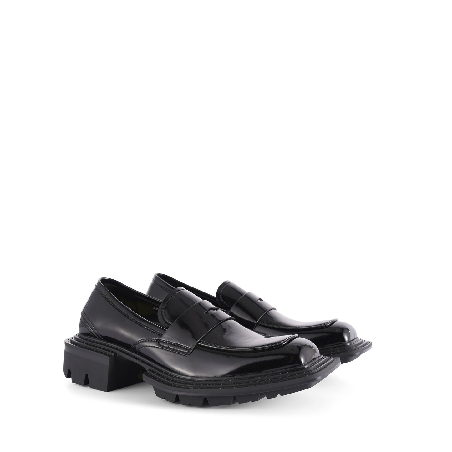 black loafers