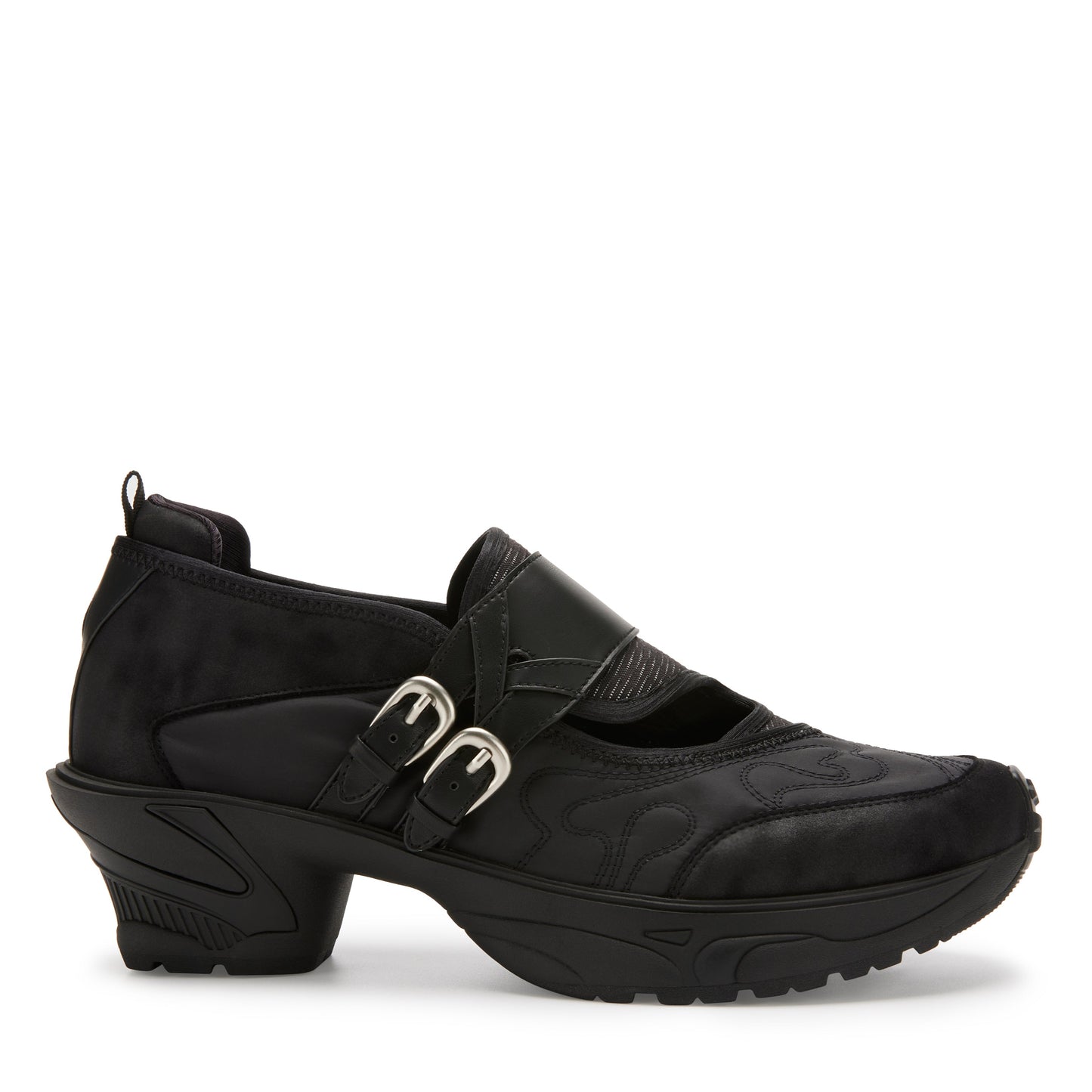 Vertigo Buckled Loafers (Black)