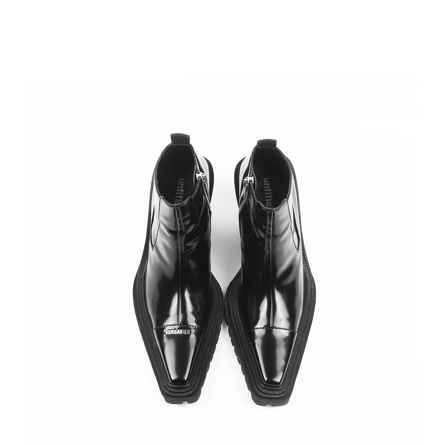 black high heel boots