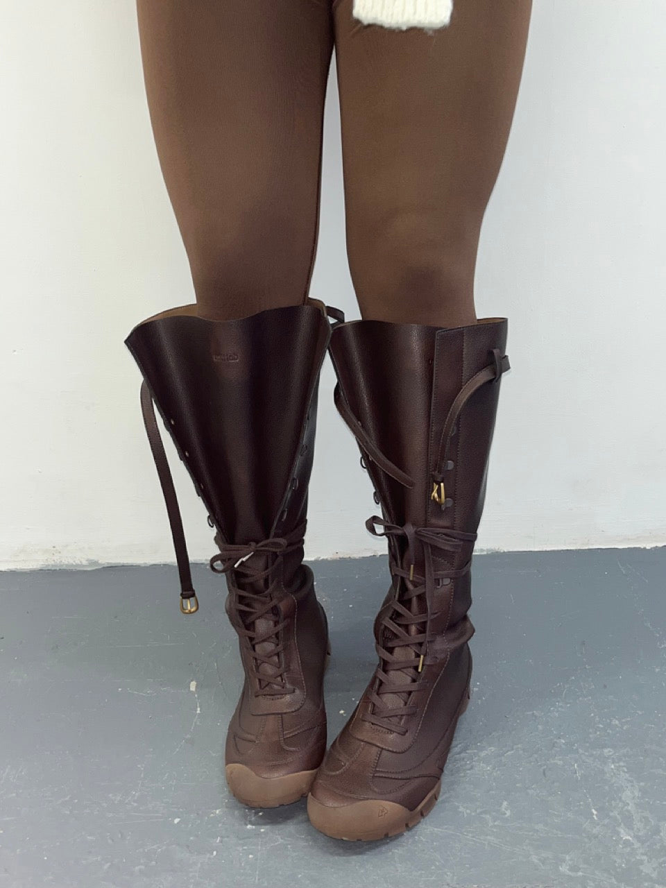 Swift Trek Vintage Racing Boots (Brown)