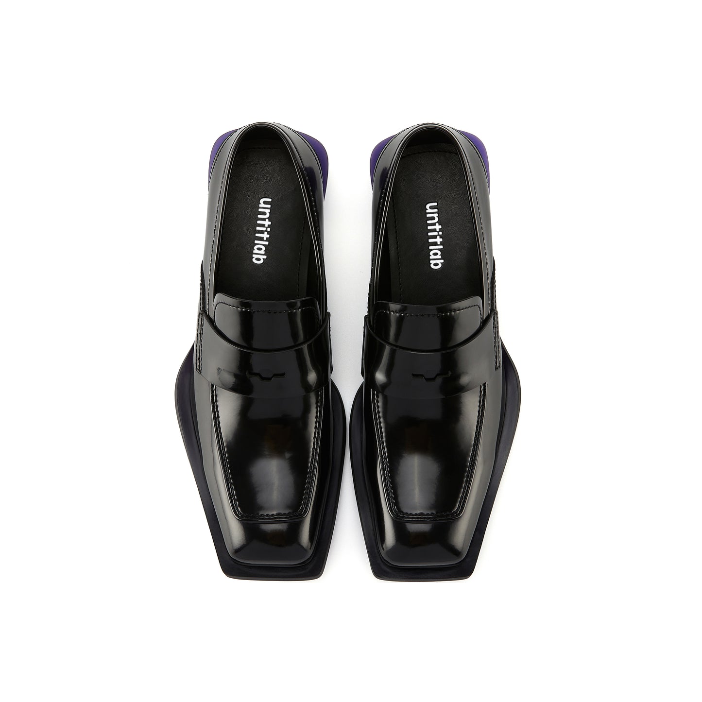 Heel Derbies (Purple Black Loafer)