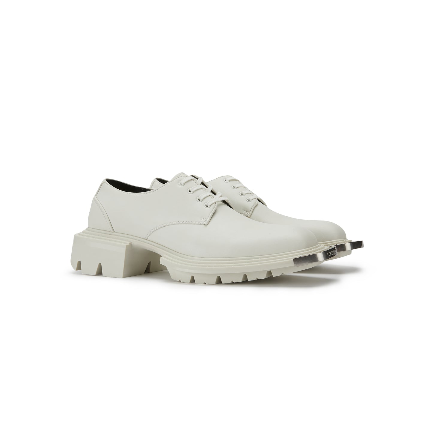 REEL METAL TOE DERBIES WHITE