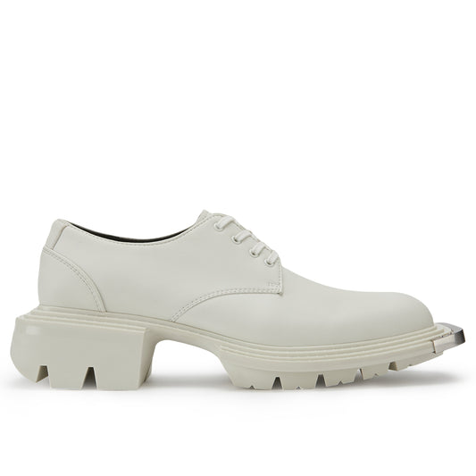 REEL METAL TOE DERBIES WHITE