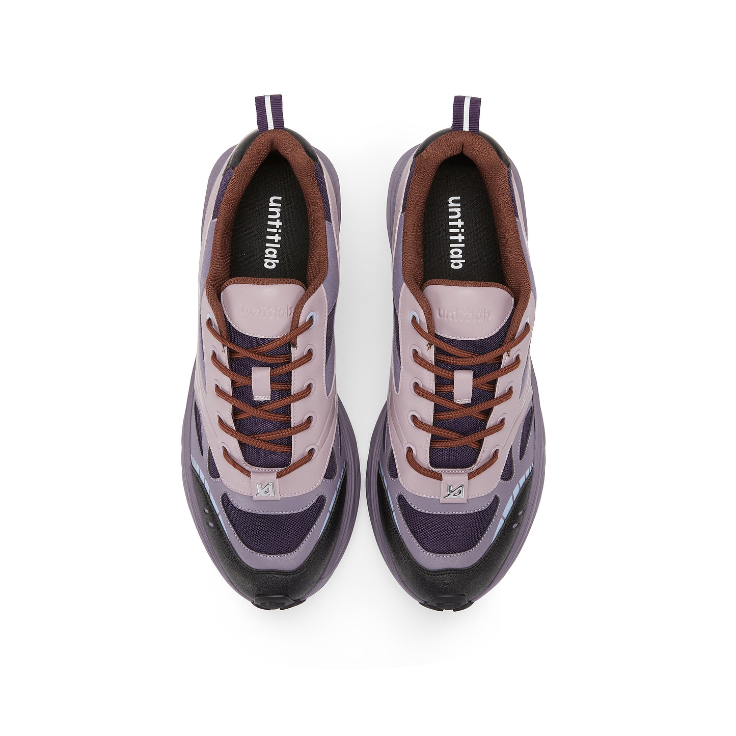 LACE UPS FLEX HEEL SNEAKER  PURPLE