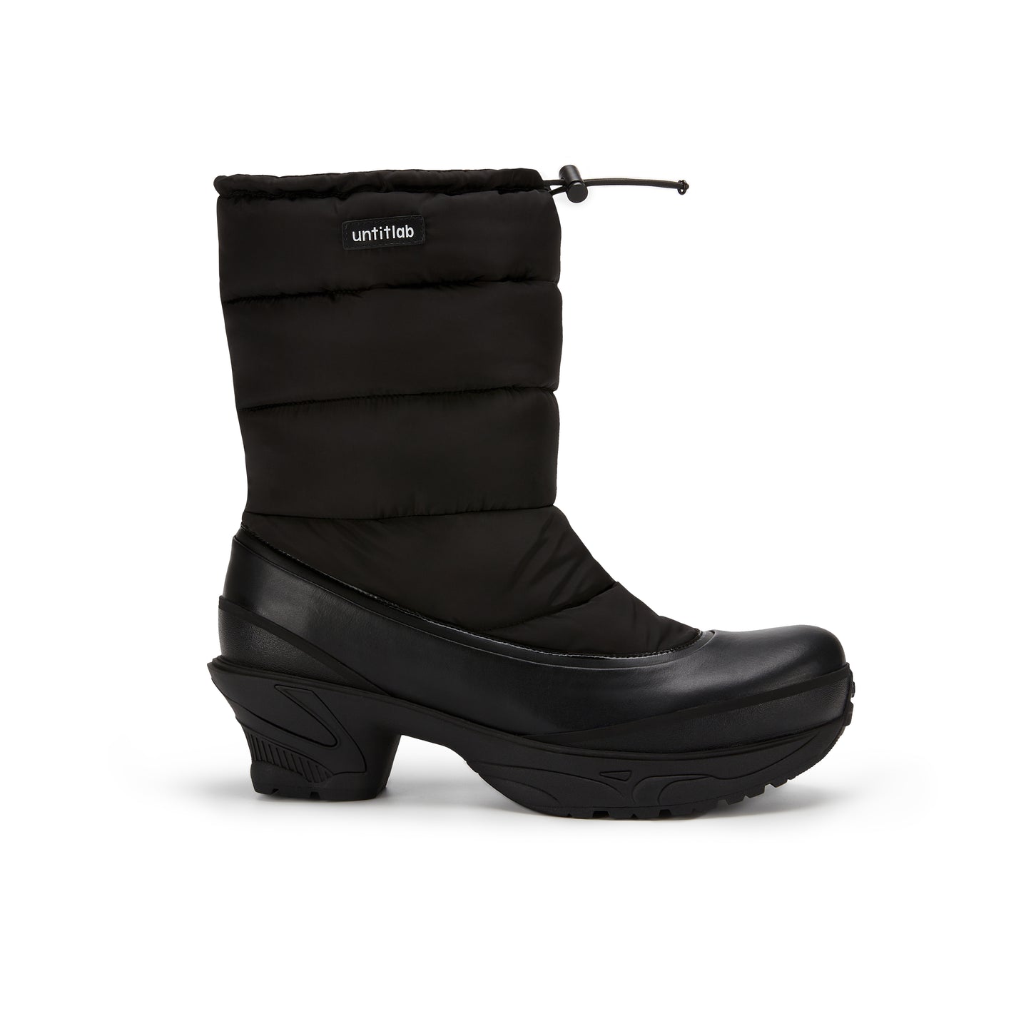 Padded  Heel Boots (Black)