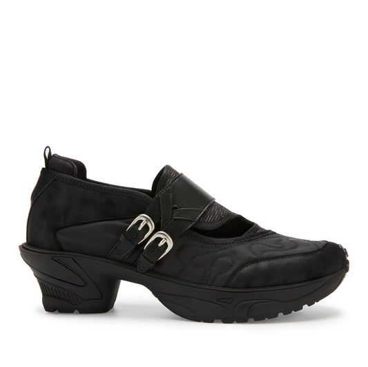 Vertigo Buckled Loafers (Black)