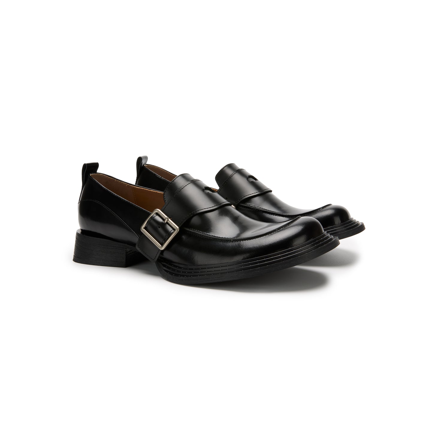Crook Loafer Derbies (Black)