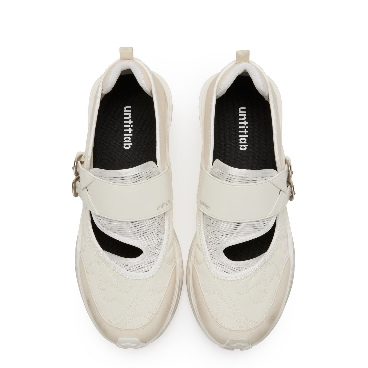 Vertigo Buckled Loafers (White)