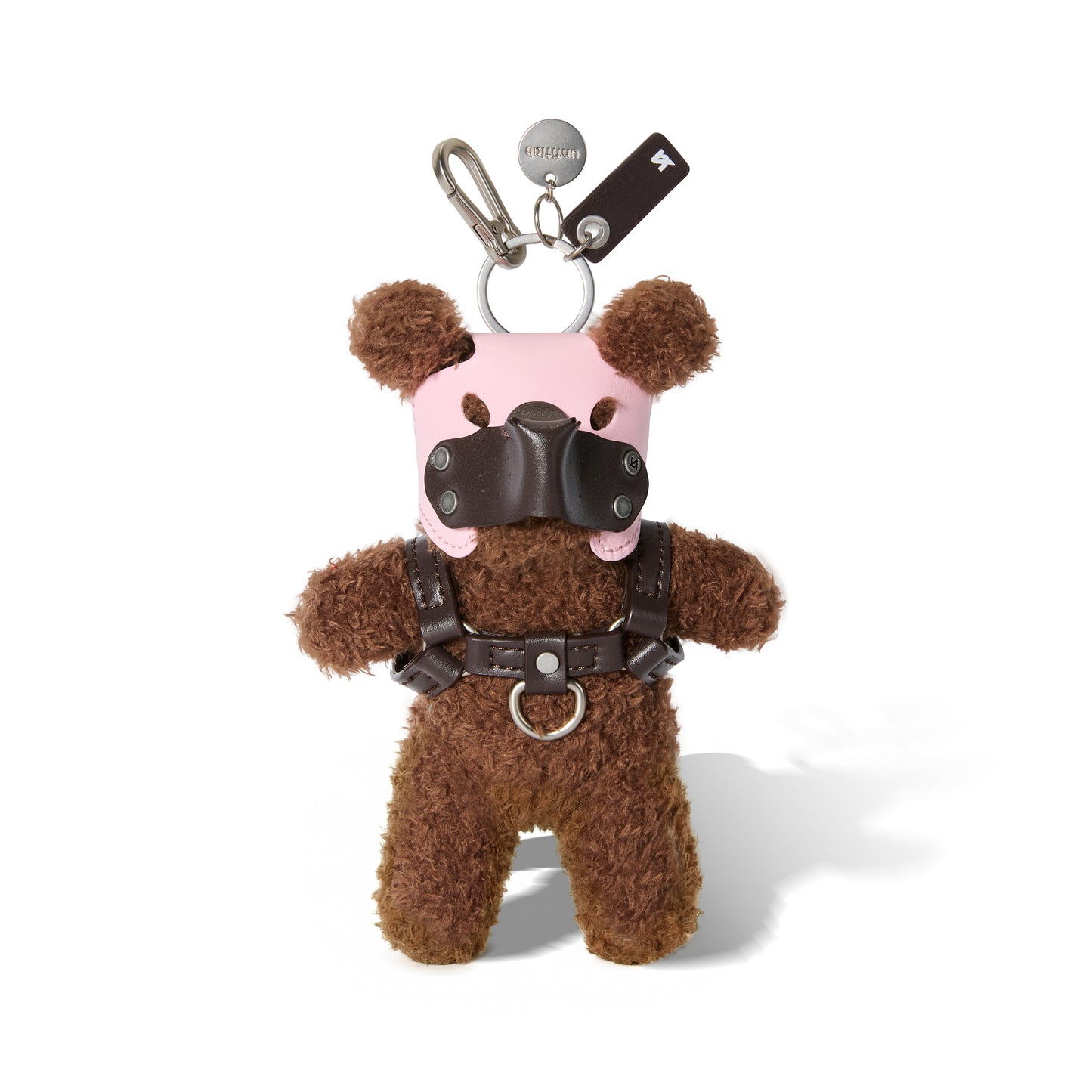 POWER PUPPY PLUSH Keyring (BrownPink)