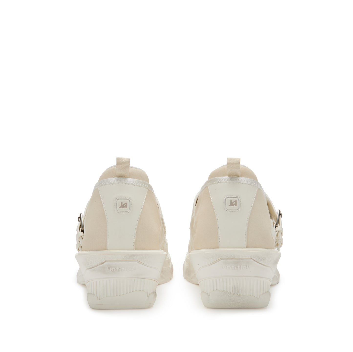 Vertigo Buckled Loafers (White)
