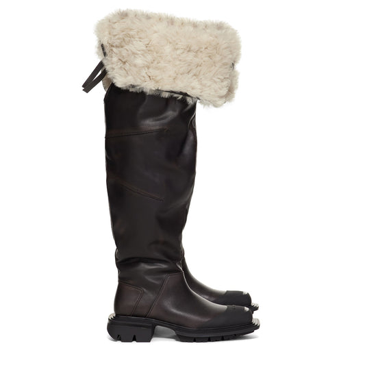 Brown Snow Fisherman Tall Boots (Pre-Order)