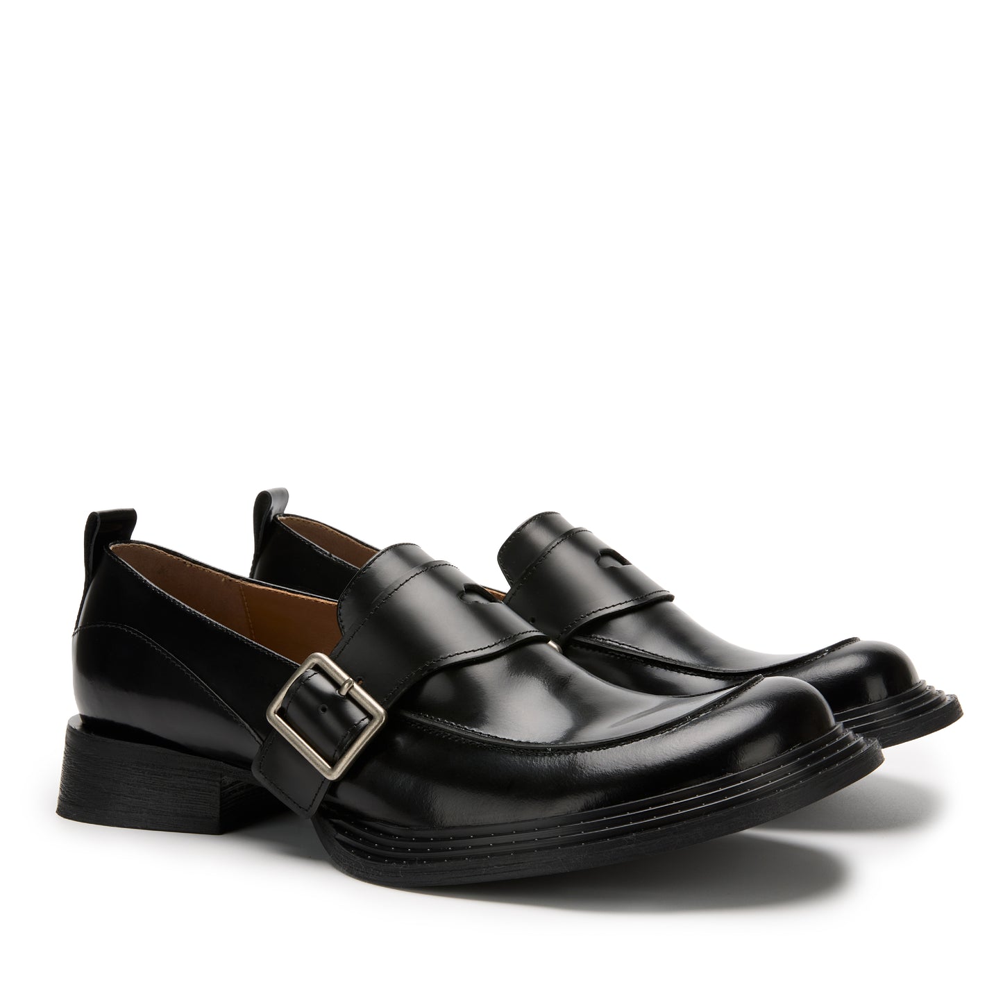 Crook Loafer Derbies (Black)